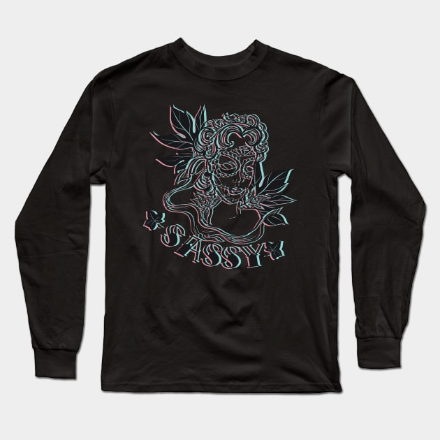 Sassy Voodoo Woman Long Sleeve T-Shirt by JakeRhodes